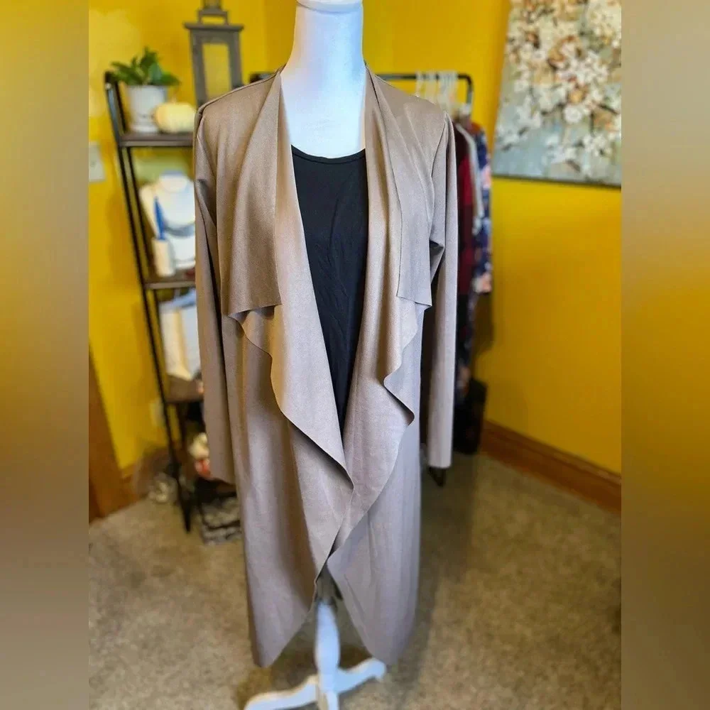 Boohoo -Long Mauve Duster